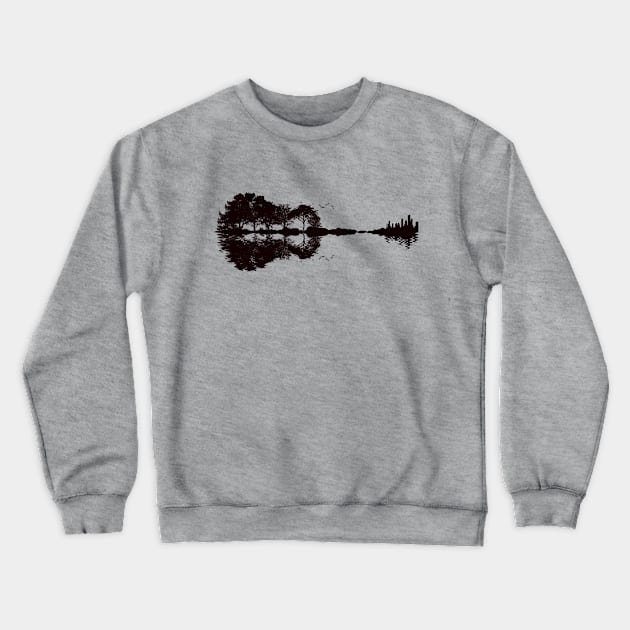 Landscape Guitar - Nature's Instrument Crewneck Sweatshirt by i2studio